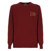 Bordeaux Uldblanding Crew Neck Sweater