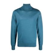 Italiensk højhalset langærmet sweater