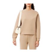 Sporty Crewneck Sweater Camel