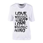 Hvid T-shirt fra Love Moschino Collection