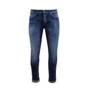 Blå Skinny Fit Stretch Denim Jeans