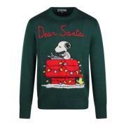 Snoopy Julesweater i uldblanding