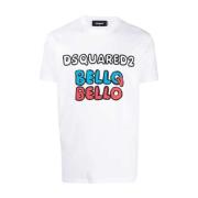 Logo Print Bomuld T-Shirt