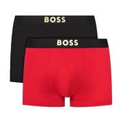 2-Pak Bomuld Boxershorts - Multifarvet Slip