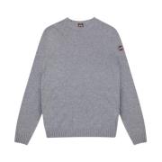 Kashmir Blanding Grå Pullover Urban Stil