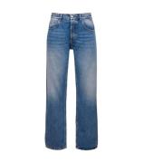 Bred Ben Lav Talje Jeans med Lommer