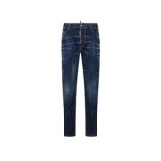 Slim Fit Navy Blue Jeans