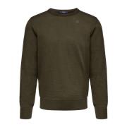 Grøn uld sweater regular fit