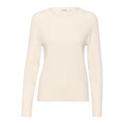 Basis Pullover Strik Whisper White