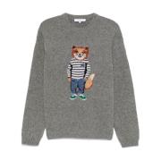 Ræv Intarsia Jumper Strikvarer