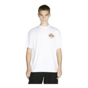 Grafisk Frugt Print Bomuld T-Shirt