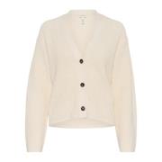 Blød Strik Cardigan Whitecap Gray Lilyanapw