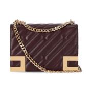 Bordeaux Quilted Lille Skuldertaske