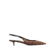 Brun Slingback Pumps Elegant Stil