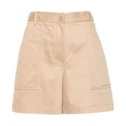 Brun Logo Patch High-Waisted Shorts