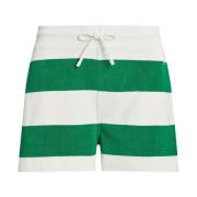 Rugby Logo Stribede Shorts