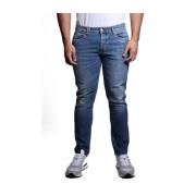 Blå Bomuld Elastan Jeans 441P510 Model