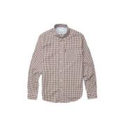 Gingham LS Signature Skjorte Rød