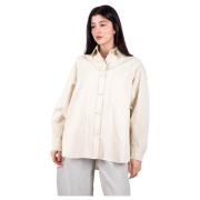 Beige Overshirt Stilfuld Model