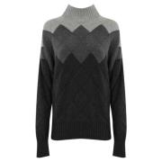 Diamantmønster Cashmere Sweater