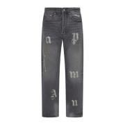 Sorte Jeans med BW Logo Patch