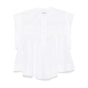 Hvid Button-Up Band Krave Skjorte