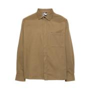 Stretch Bomuld Langærmet Overshirt