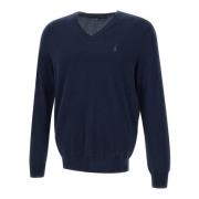 Merino Uld Navy Blue Sweater