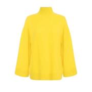 Gul Cashmere Turtleneck Sweater Oversize Logo