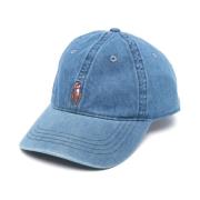 Blå denim baseball cap med Pony-logo