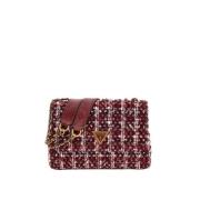 Burgundy Multi Konvertibel Crossbody Taske