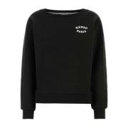 Stilfuld Sort Bomulds Sweatshirt