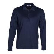 Herre Polo Shirt Bomuld Cashmere Langærmet