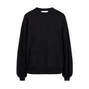 Crew-neck sweatshirt i teknisk bomuld