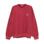 Pink Sweater med Logo Patch