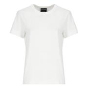 Hvid Bomulds T-shirt og Polo