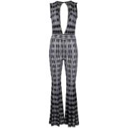 Mønstret Strikket Ærmeløs Jumpsuit