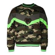 Camouflage Logo Pullover Sweatshirt Multifarvet