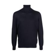 Midnight Blue Roll Neck Sweater