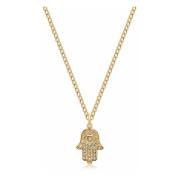 Men's Hamsa Hand Necklace in Gold