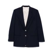 Navy Blue Twill Weave Jacket