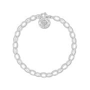 Dame Charm Armbånd Charm Armbånd 925 Sølv sølv DCX001-725-14