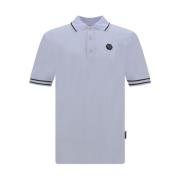 Ribbet Krave Logo Patch Polo Skjorte