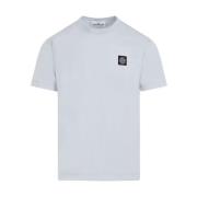 Blå Crew Neck Logo T-Shirt