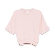 Pink Ribbed T-shirts og Polos