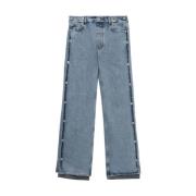 Lys Blå Denim Straight Leg Jeans