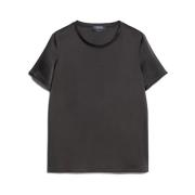 Sort silke t-shirt Elegant Stil