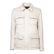 Elegant Ivory Cashmere Jacket