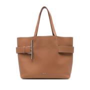 Beige Shopper Taske til Kvinder