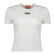 Hvid Slim T-shirt Oval D